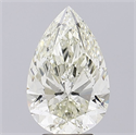 Natural Diamond 5.02 Carats, Pear with  Cut, L Color, SI1 Clarity and Certified by GIA