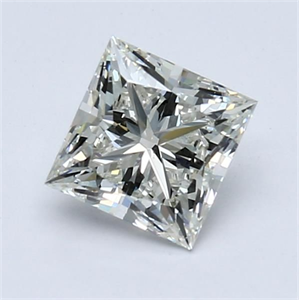 Foto Diamante Natural 1.00 quilates, Princesa , Color J, claridad VS2 y certificado GIA de
