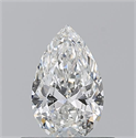 Diamante Natural 0.50 quilates, De pera , Color F, claridad SI2 y certificado GIA