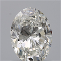 Natural Diamond 0.70 Carats, Oval with  Cut, F Color, VVS2 Clarity and Certified by IGI