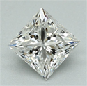 Natural Diamond 0.41 Carats, Princess with  Cut, E Color, VS2 Clarity and Certified by GIA
