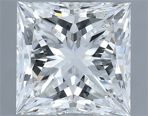 Picture of Natural Diamond 2.02 Carats, Princess with  Cut, H Color, VS2 Clarity and Certified by IGI