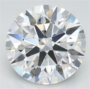 Picture of Lab Grown Diamond 3.59 Carats, Round with Ideal Cut, D Color, VVS1 Clarity and Certified by IGI
