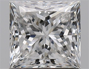 Foto Diamante Natural 1.02 quilates, Princesa , Color F, claridad VS1 y certificado GIA de