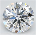 Lab Grown Diamond 3.17 Carats, Round with Ideal Cut, D Color, VVS1 Clarity and Certified by IGI