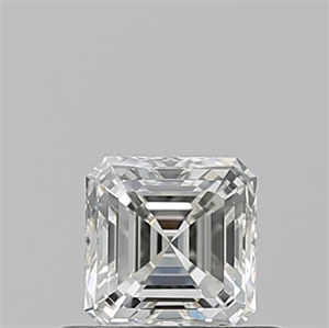 Picture of Natural Diamond 0.52 Carats, Asscher with  Cut, I Color, VVS2 Clarity and Certified by GIA
