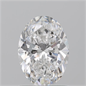 Natural Diamond 1.20 Carats, Oval with  Cut, E Color, SI2 Clarity and Certified by GIA