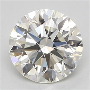Picture of Natural Diamond 0.60 Carats, Round with Excellent Cut, K Color, VVS2 Clarity and Certified by GIA