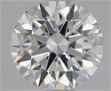 Lab Grown Diamond 1.51 Carats, Round with Ideal Cut, D Color, VVS2 Clarity and Certified by IGI