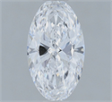 Natural Diamond 0.72 Carats, Oval with  Cut, D Color, SI2 Clarity and Certified by GIA