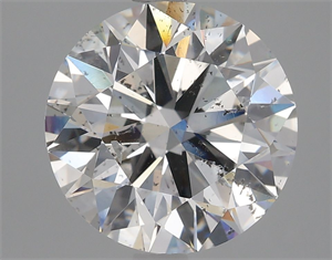Picture of Natural Diamond 3.72 Carats, Round with Excellent Cut, G Color, SI2 Clarity and Certified by GIA