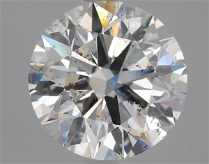 Picture of Natural Diamond 3.72 Carats, Round with Excellent Cut, G Color, SI2 Clarity and Certified by GIA