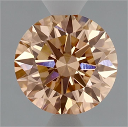 Picture of Lab Grown Diamond 1.51 Carats, Round with Excellent Cut, Fancy Intense Pink Color, VS1 Clarity and Certified by IGI