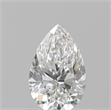 Natural Diamond 0.52 Carats, Pear with  Cut, G Color, VVS1 Clarity and Certified by GIA