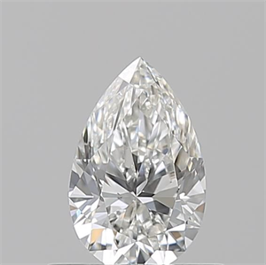 Picture of Natural Diamond 0.52 Carats, Pear with  Cut, G Color, VVS1 Clarity and Certified by GIA