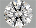 Lab Grown Diamond 1.07 Carats, Round with Ideal Cut, E Color, VVS2 Clarity and Certified by IGI