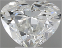 Natural Diamond 0.46 Carats, Heart with  Cut, G Color, VS2 Clarity and Certified by IGI