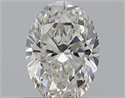 Natural Diamond 0.52 Carats, Oval with  Cut, F Color, VS1 Clarity and Certified by GIA
