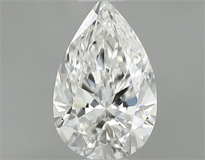 Picture of Natural Diamond 0.45 Carats, Pear with  Cut, H Color, IF Clarity and Certified by GIA