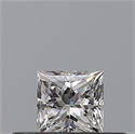 Natural Diamond 0.23 Carats, Princess with  Cut, E Color, VS1 Clarity and Certified by GIA