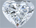 Natural Diamond 2.01 Carats, Heart with  Cut, G Color, VS1 Clarity and Certified by IGI