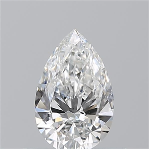 Picture of Natural Diamond 0.50 Carats, Pear with  Cut, F Color, VS2 Clarity and Certified by GIA