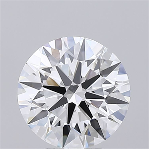 Picture of Lab Grown Diamond 4.06 Carats, Round with Ideal Cut, D Color, VVS1 Clarity and Certified by IGI