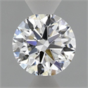 Lab Grown Diamond 0.96 Carats, Round with Ideal Cut, D Color, VVS2 Clarity and Certified by IGI