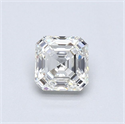 Natural Diamond 0.54 Carats, Asscher with  Cut, J Color, VVS1 Clarity and Certified by GIA
