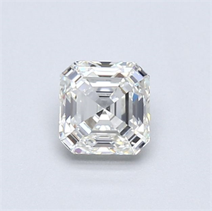 Foto Diamante Natural 0.54 quilates, Asscher , Color J, claridad VVS1 y certificado GIA de