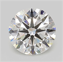Lab Grown Diamond 1.27 Carats, Round with Ideal Cut, D Color, VVS2 Clarity and Certified by IGI