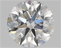 Natural Diamond 0.90 Carats, Round with Excellent Cut, G Color, SI1 Clarity and Certified by GIA