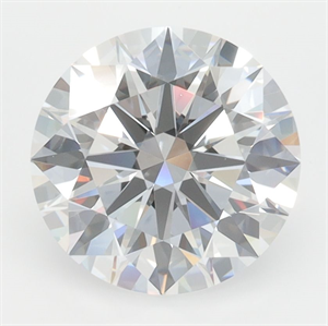 Picture of Lab Grown Diamond 3.05 Carats, Round with Excellent Cut, D Color, VVS2 Clarity and Certified by GIA