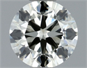 Natural Diamond 0.60 Carats, Round with Excellent Cut, L Color, VVS1 Clarity and Certified by IGI