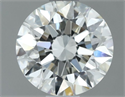 Natural Diamond 0.90 Carats, Round with Excellent Cut, I Color, VVS1 Clarity and Certified by IGI