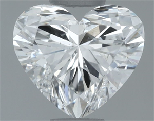 Picture of Natural Diamond 0.66 Carats, Heart with  Cut, G Color, SI2 Clarity and Certified by GIA
