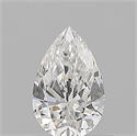 Natural Diamond 0.50 Carats, Pear with  Cut, E Color, VS1 Clarity and Certified by GIA