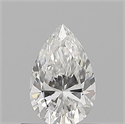 Natural Diamond 0.50 Carats, Pear with  Cut, E Color, VS2 Clarity and Certified by GIA