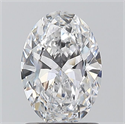 Natural Diamond 1.01 Carats, Oval with  Cut, D Color, SI2 Clarity and Certified by GIA