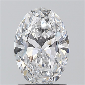 Picture of Natural Diamond 1.01 Carats, Oval with  Cut, D Color, SI2 Clarity and Certified by GIA