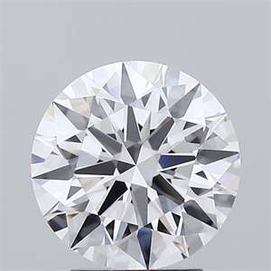 Picture of Lab Grown Diamond 2.76 Carats, Round with Excellent Cut, D Color, VS1 Clarity and Certified by GIA