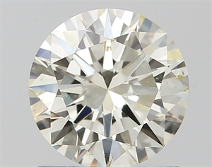 Picture of Natural Diamond 1.00 Carats, Round with Excellent Cut, J Color, SI1 Clarity and Certified by IGI