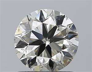 Picture of Natural Diamond 1.01 Carats, Round with Very Good Cut, L Color, SI1 Clarity and Certified by GIA