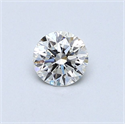 Diamante Natural 0.40 quilates, Redondo , Color H, claridad VVS1 y certificado GIA