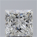 Natural Diamond 1.70 Carats, Princess with  Cut, I Color, SI1 Clarity and Certified by GIA