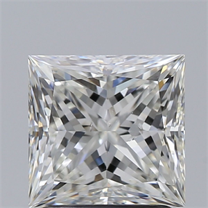 Picture of Natural Diamond 1.70 Carats, Princess with  Cut, I Color, SI1 Clarity and Certified by GIA