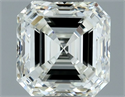 Natural Diamond 0.91 Carats, Asscher with  Cut, H Color, VVS1 Clarity and Certified by IGI