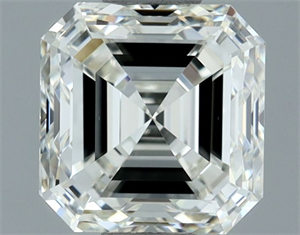 Picture of Natural Diamond 0.91 Carats, Asscher with  Cut, H Color, VVS1 Clarity and Certified by IGI