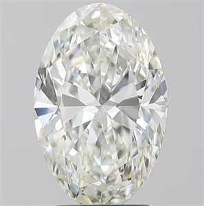 Foto Diamante Natural 3.01 quilates, Ovalado , Color H, claridad VS1 y certificado GIA de