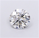 Lab Grown Diamond 1.29 Carats, Round with Ideal Cut, F Color, VVS2 Clarity and Certified by IGI